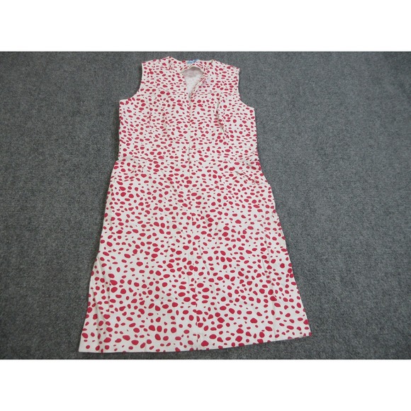 J. McLaughlin Dresses & Skirts - J McLaughlin Dress Womens 12 Multicolor Polka Dot Sleeveless Sheath Knee Length